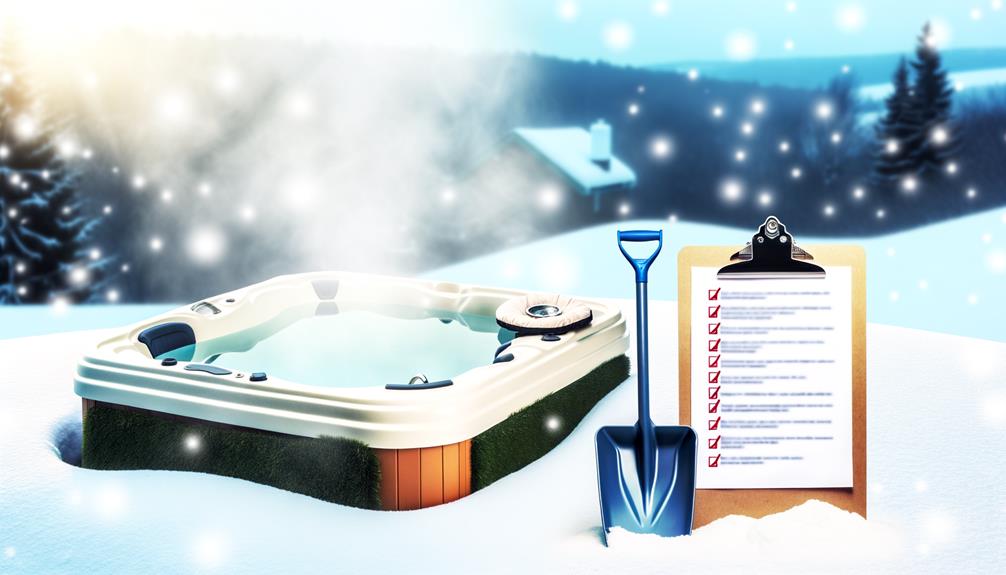 maintaining your spa in winter