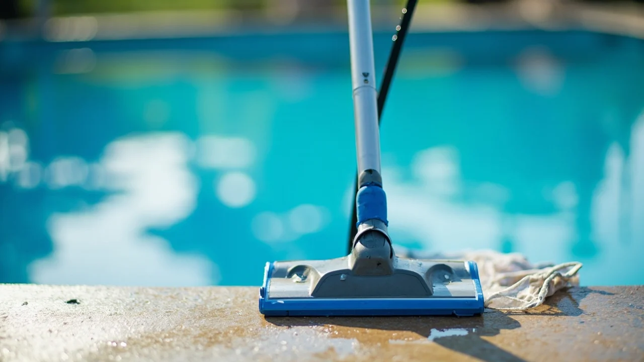 Pool cleaning equipment for weekly maintenance